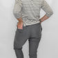Slim-Sation by Multiples Ankle Pants with Pockets in Dark Grey