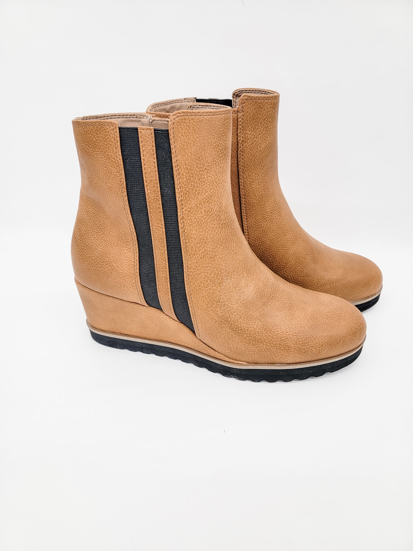 Yellow Box Ceffa Camel Wedge Boot