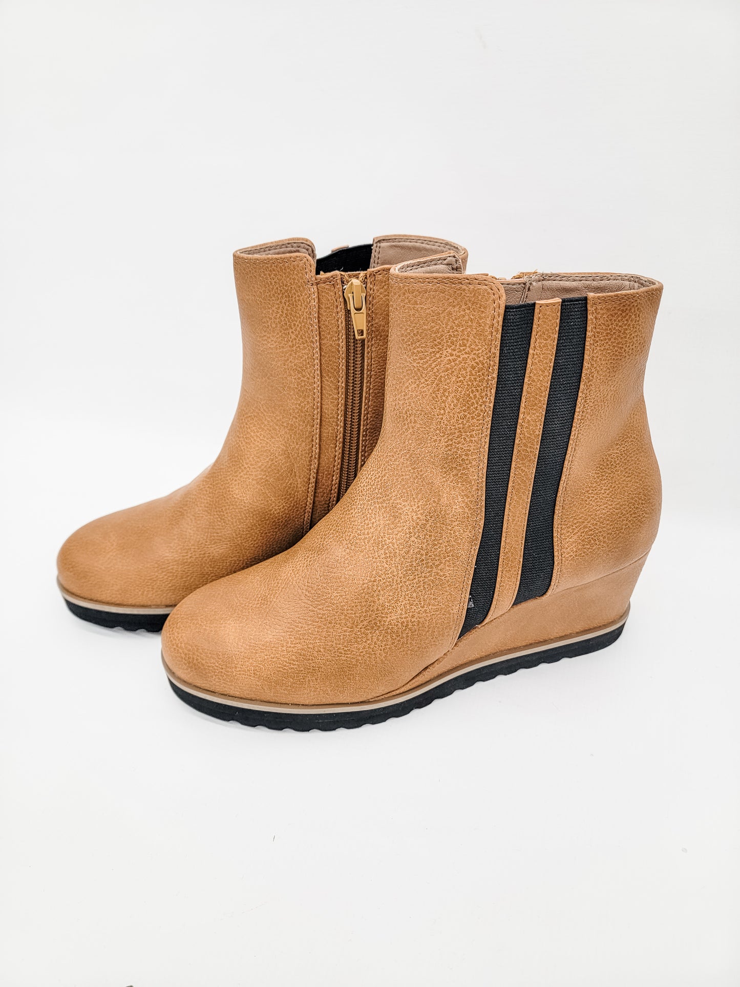 Yellow Box Ceffa Camel Wedge Boot