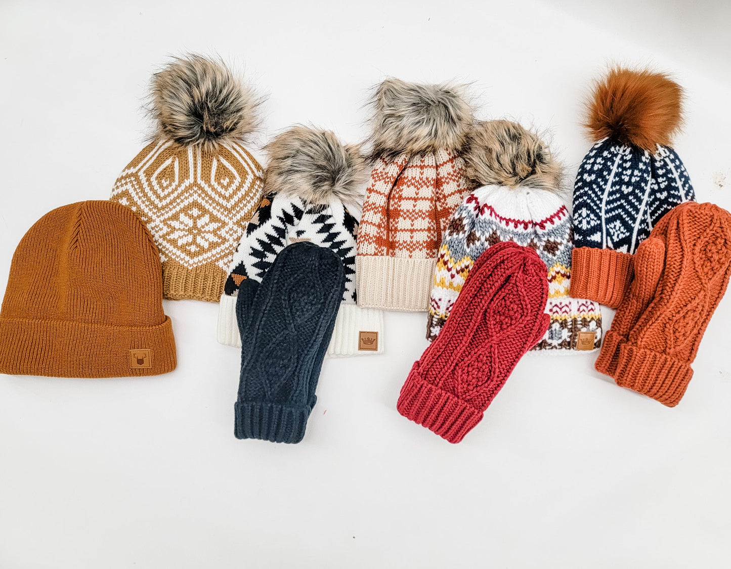 Panache Cable Knit Mittens - Variety