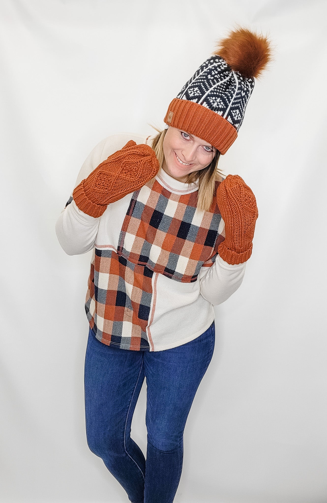 Panache Cable Knit Mittens - Variety