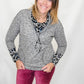 Tribal Ruby Wine Velvet Flatten It Leggings