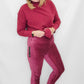 Tribal Ruby Wine Velvet Flatten It Leggings