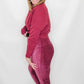 Tribal Ruby Wine Velvet Flatten It Leggings