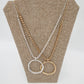 Metal Circle Pendant with Adjustable Chain - Variety