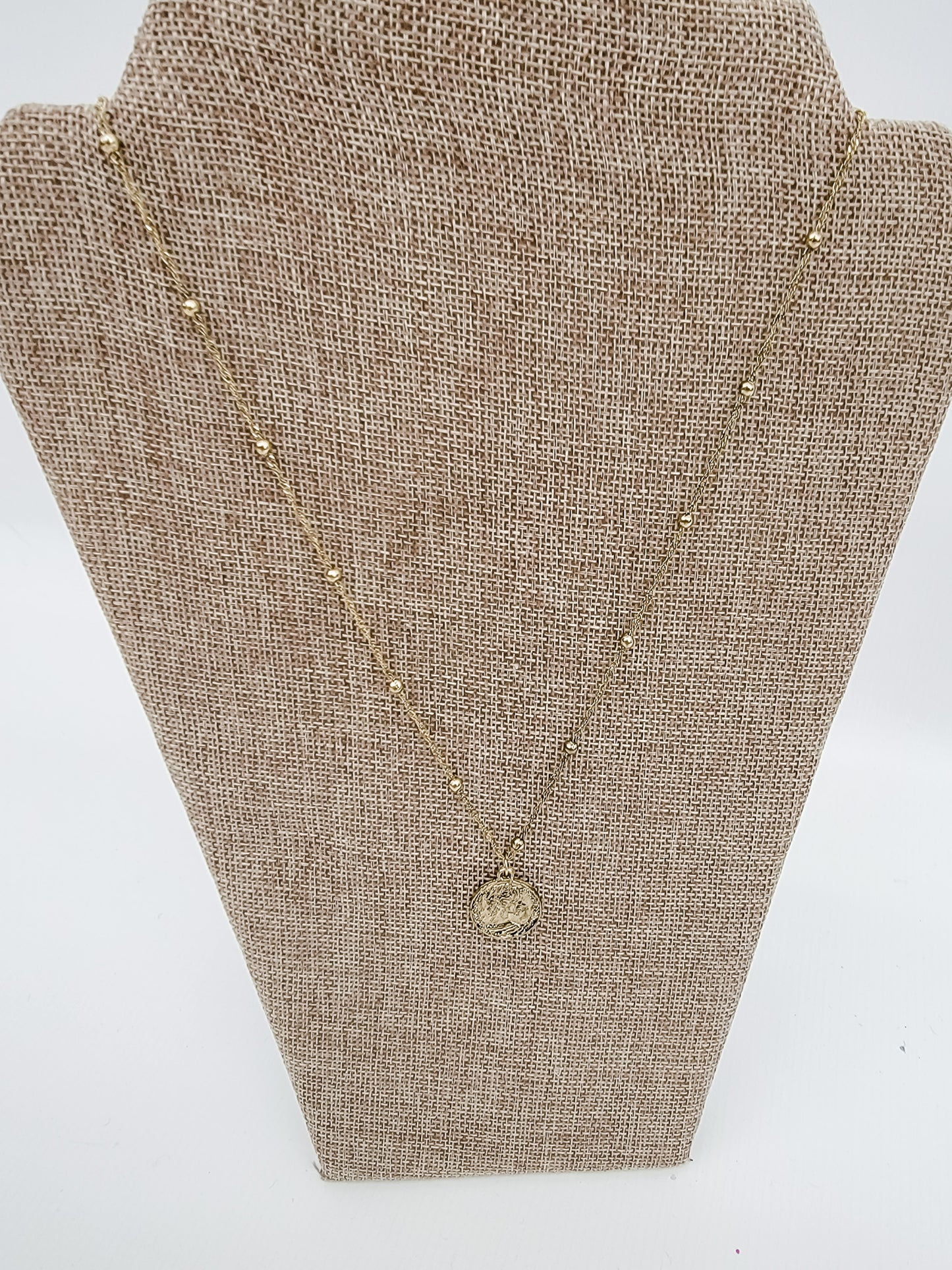 Gold Coin Long Necklace