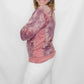 Purple Tie Dye & Stripe French Terry Top