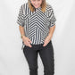 Charlie B Black Pull-On Stretch Cropped Cuffed Pant