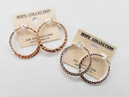 Shiny, Hammered Hoops - Variety