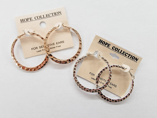 Shiny, Hammered Hoops - Variety