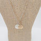 Etched Circle Necklace & Earrings - Variety
