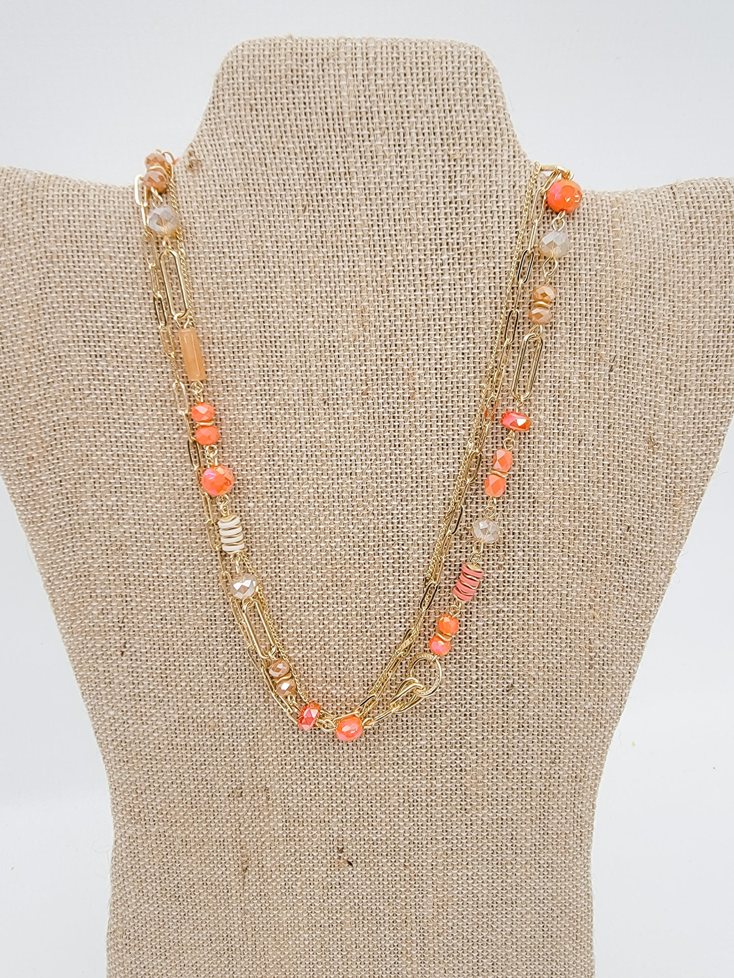 Multi-Strand Gold & Beaded Necklace - Variety