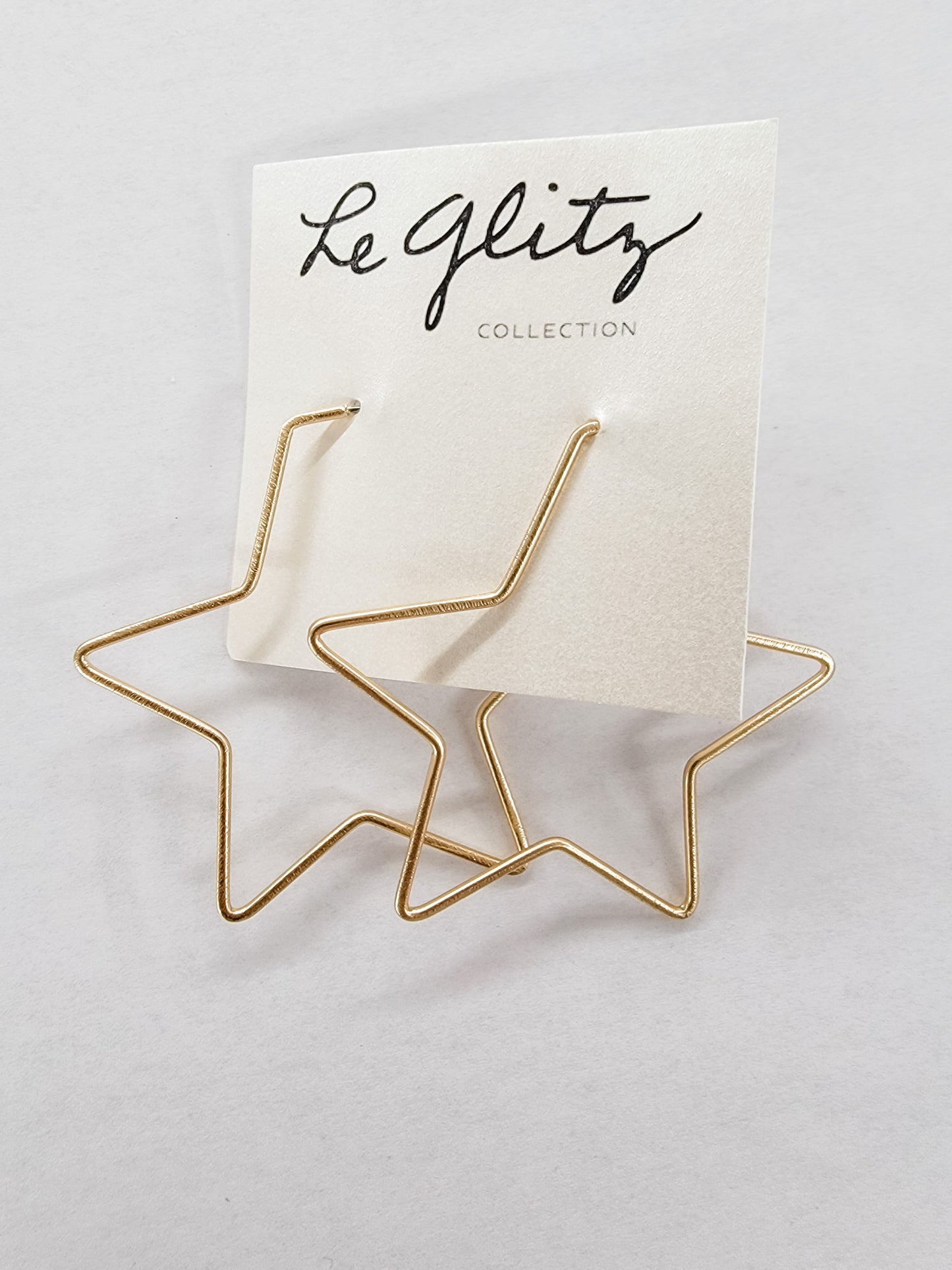 Gold Star Cutout Earrings