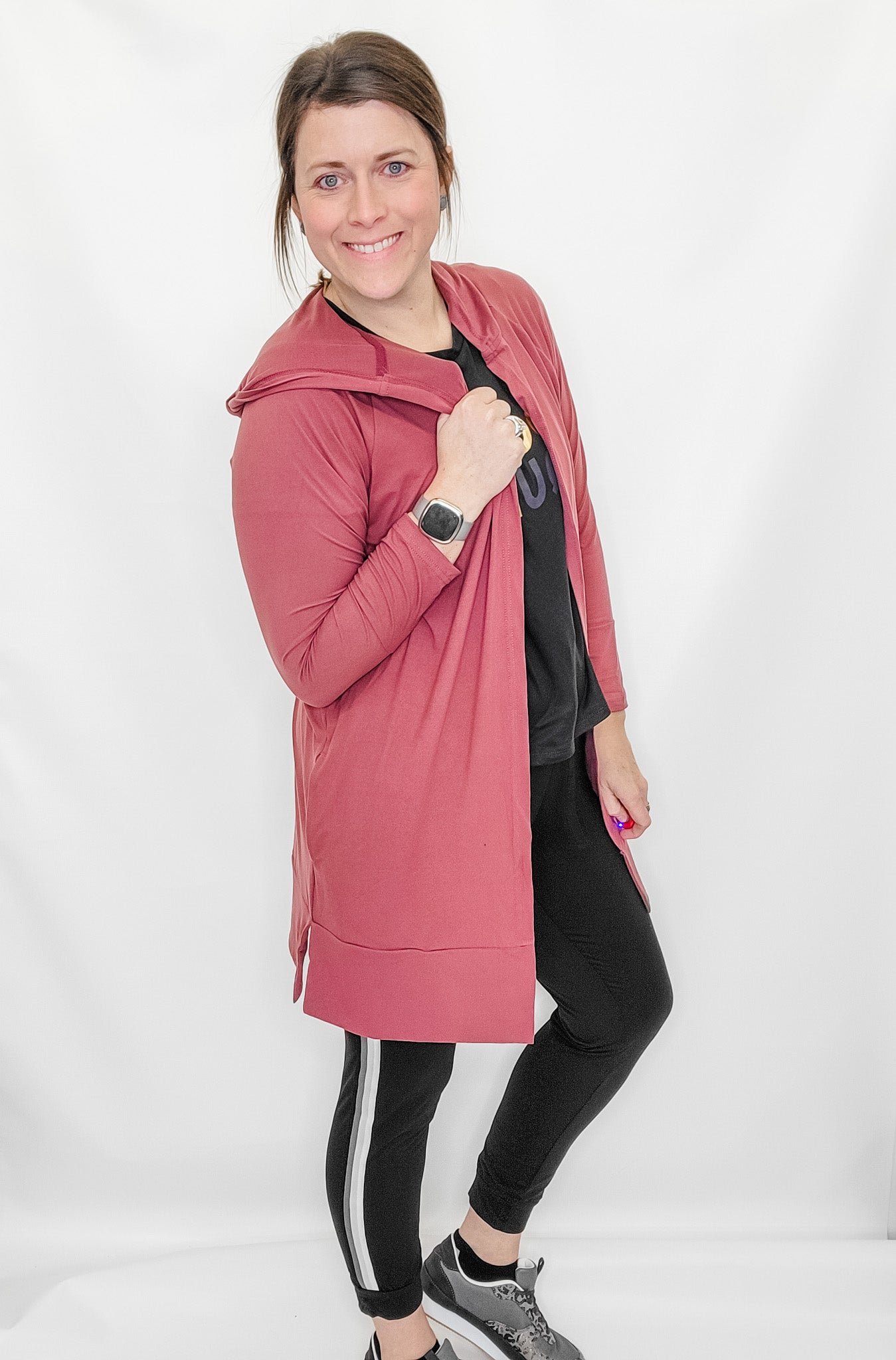 FitKicks Pink Active Lifestyle Cardigan - Variety