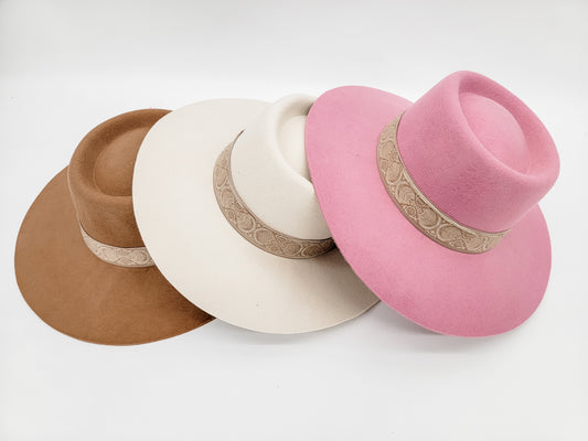 Wool Hat with Detailed Band - Variety