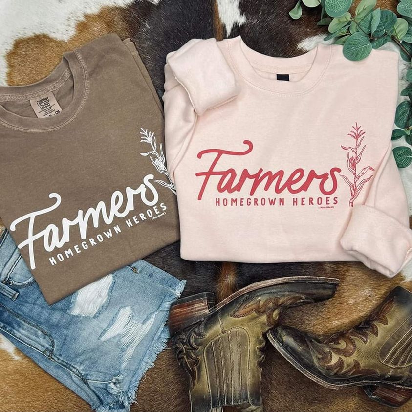 Farmers Homegrown Heroes Pink Sweatshirt